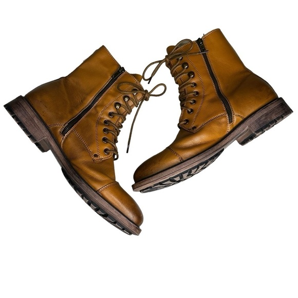 J75 by Jump Cylinder Men’s Leather Combat Boots. Size 10 - Picture 4 of 10